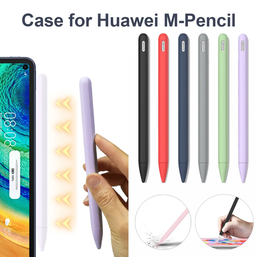 Soft Silicone Nib Stylus Pen Case For Huawei M-Pencil  Anti-lost Case For Tablet Touch Pen Stylus Protective Sleeve Cover