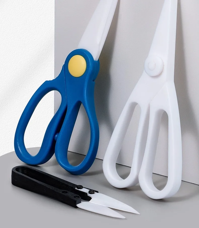 مقص المختبر PTFE/سيراميك مقاوم للتآكل وخالي من التلوث صلابة عزل حادة مقاومة للتآكل العالية JVLAB #5