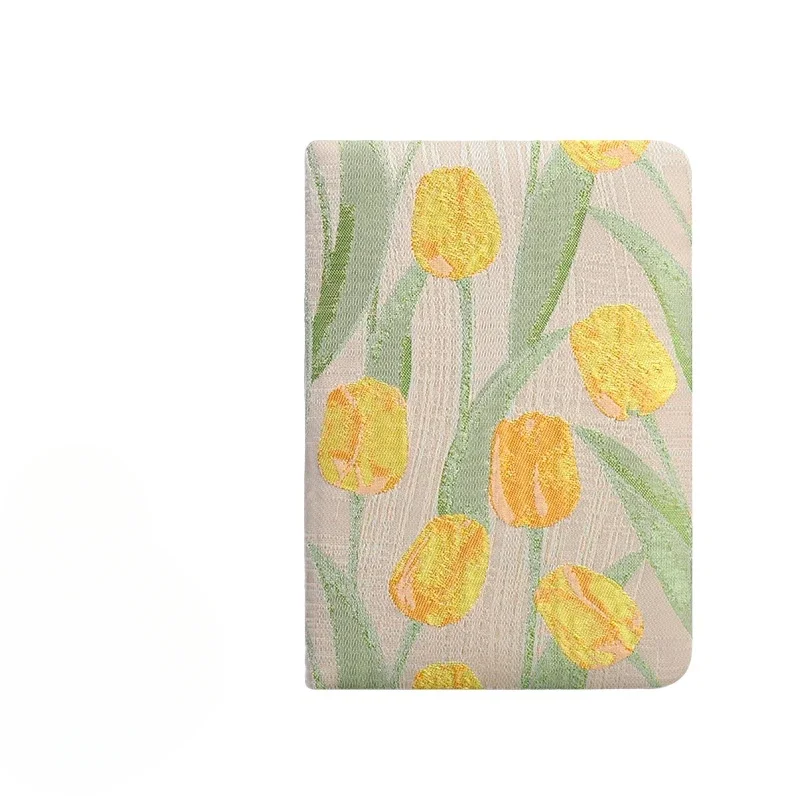 A6 Fabric Relief Three-dimensional Handmade Notebook B6 Fresh Literary Diary Exquisite Japanese Hand Drawn Notebook Retro