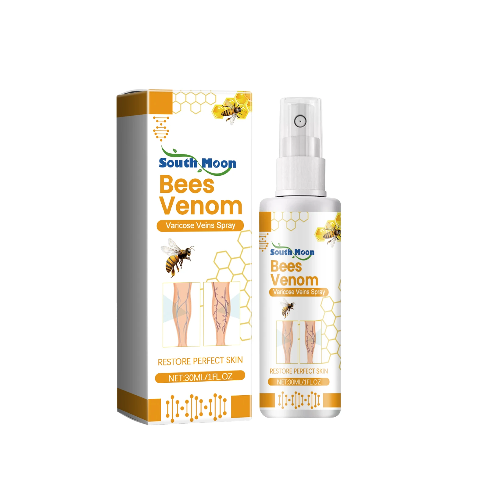 South Moon Body Repair Spray External Use for Legs, Skin Repair, Moisturizing and Massage Care Spray