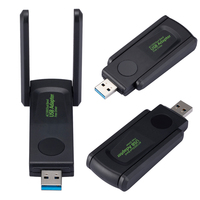 1300Mbps WiFi USB Adapter Dual Band 2.4G 5Ghz Wireless Network Card Dongle Dual Antenna 802.11ac High Gain Card Receiver For PC