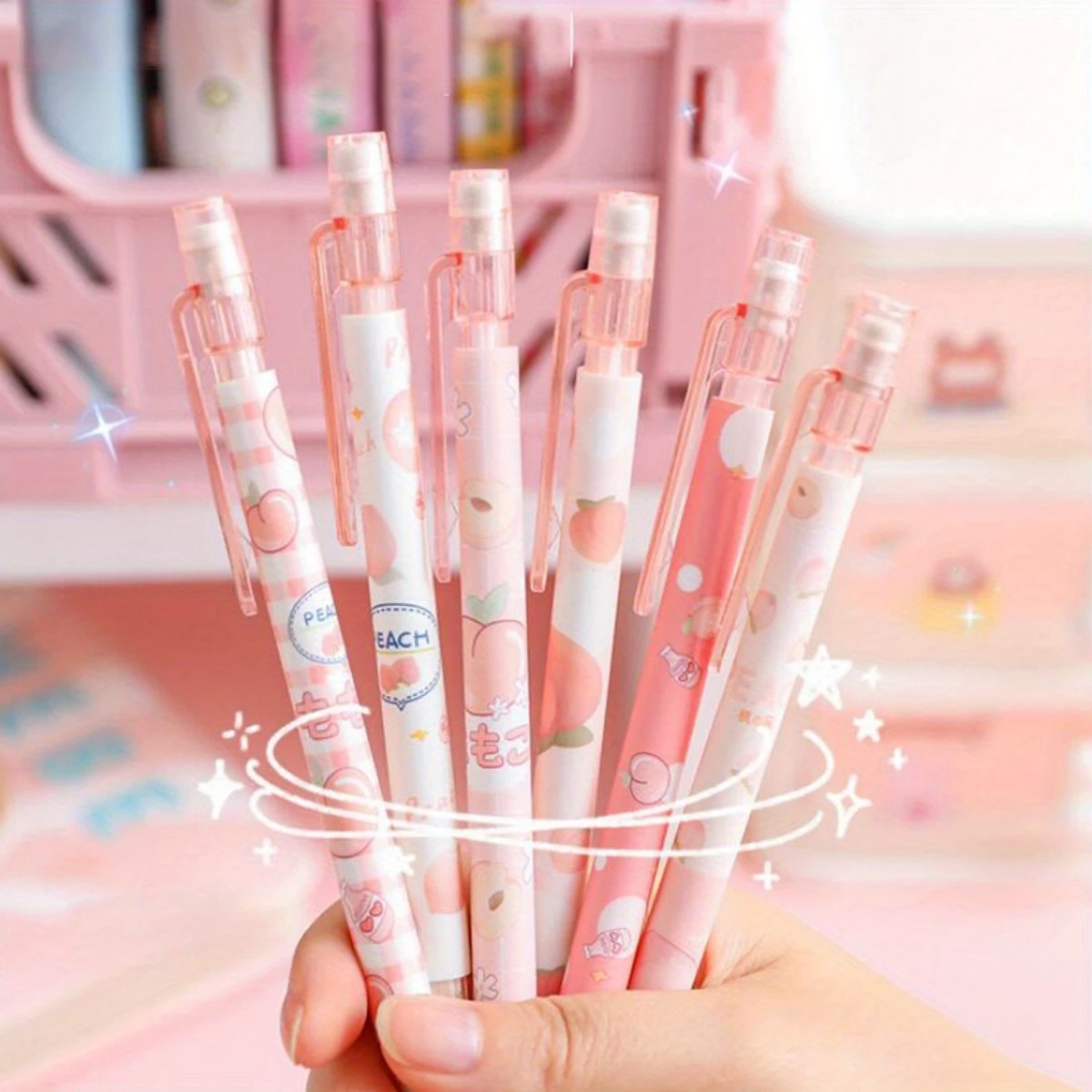 

Набор из 4 механических карандашей Kawaii с грифелями HB 0,5 мм и 1 тубусом для заправки, идеально подходит для письма, рисования и скетчинга.