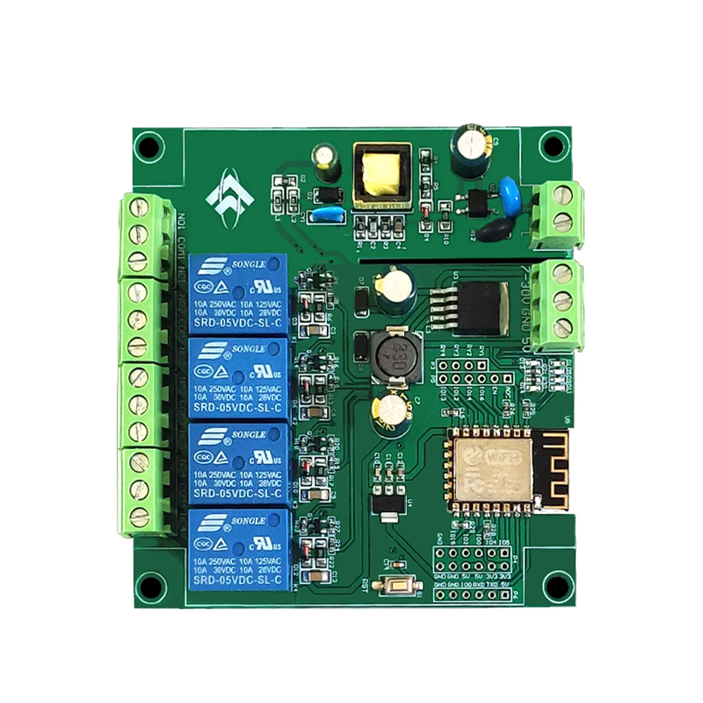 AC/DC Power Supply ESP8266 Wireless WIFI 4 Channel Relay Module ESP-12F Wifi Development Board for Arduino