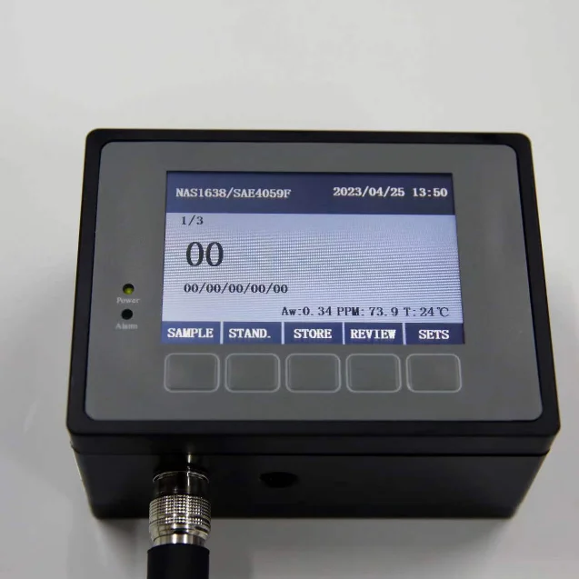 ZWLPC Online Particle Counter ISO4406 NAS1638 High Precision Oil Purity Tester 10MPa for Gear Oil Monitor Oil Contamination