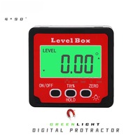 Digital Level Angle Gauge 360° Mini Measuring Digital Inclinometer With Magnetic Base Electronic Universal Bevel Protractor