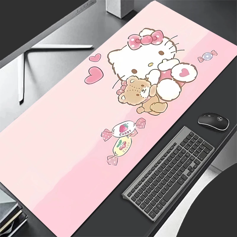 New Mouse Pad Larger XXL 900x400 Speed Mini Pc Computer Keyboard Pads Hello Kitty Desk Mat Gaming Accessories Home Mousepad