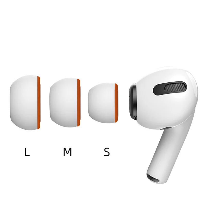 3/1Pairs for Apple AirPods Pro 2 Memory Foam Ear Tips Silicone Ear Cushion Replacement Earphone Earpads Earbuds Ear Plug Cap