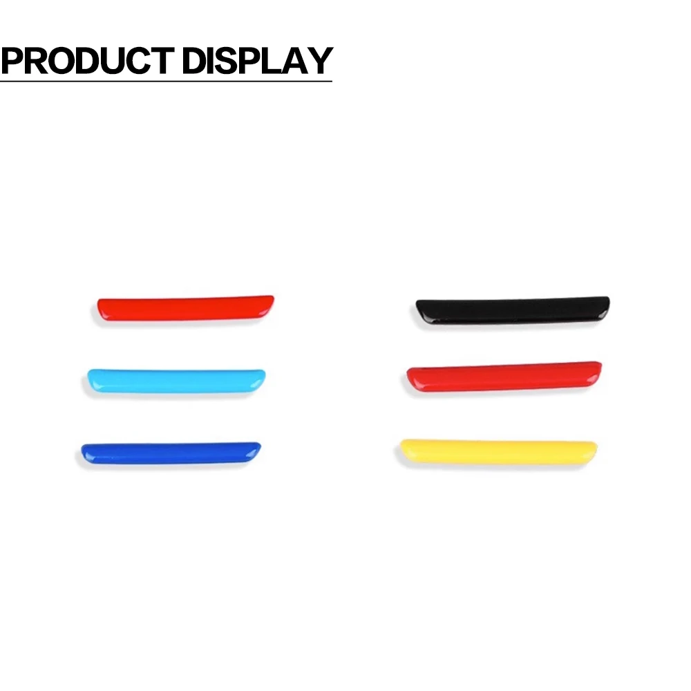 6Pcs Car Racing Grills Front Grille Trim Strips Three-Color Auto Styling Decoration Accessories For Audi A3 8Y 20212022 20232024