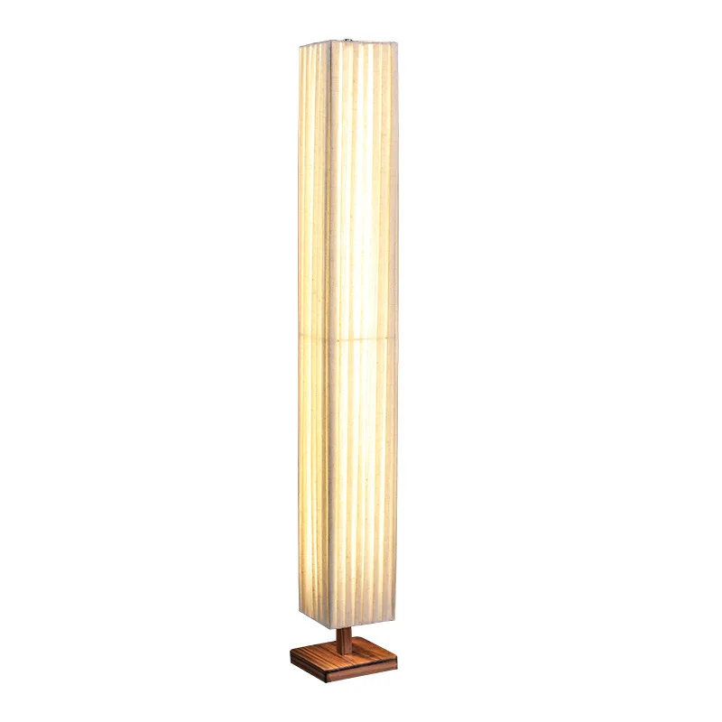 

Wooden wabi-sabi wind zen Chinese retro bedroom study vertical desk lamp