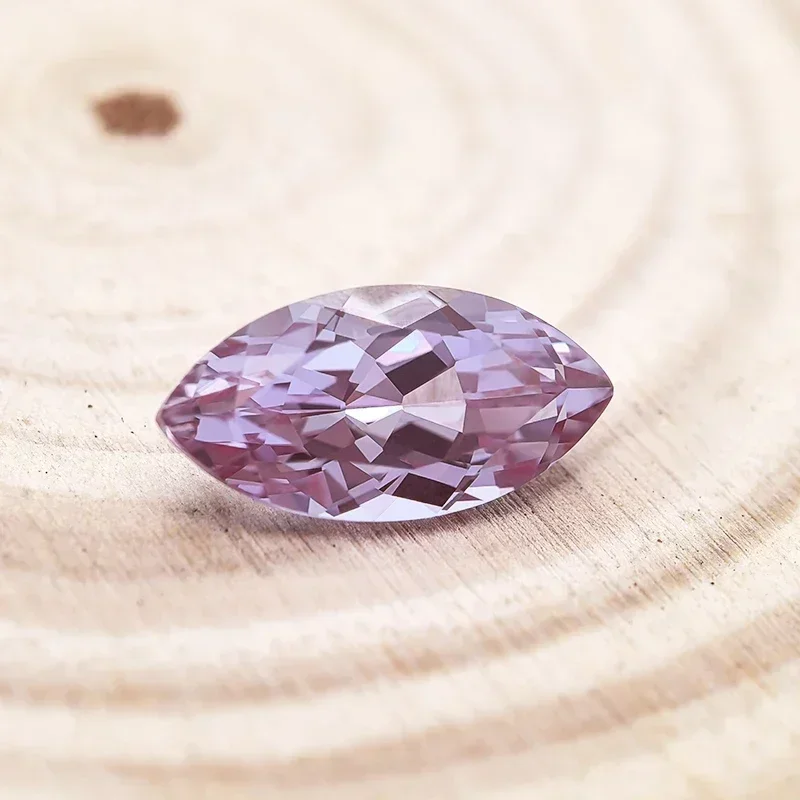 Lab Grown Marquise Shape Alexandrite Stone Purple Color Charms Beads Selectable AGL Certificate for Diy Jewelry Making Materials