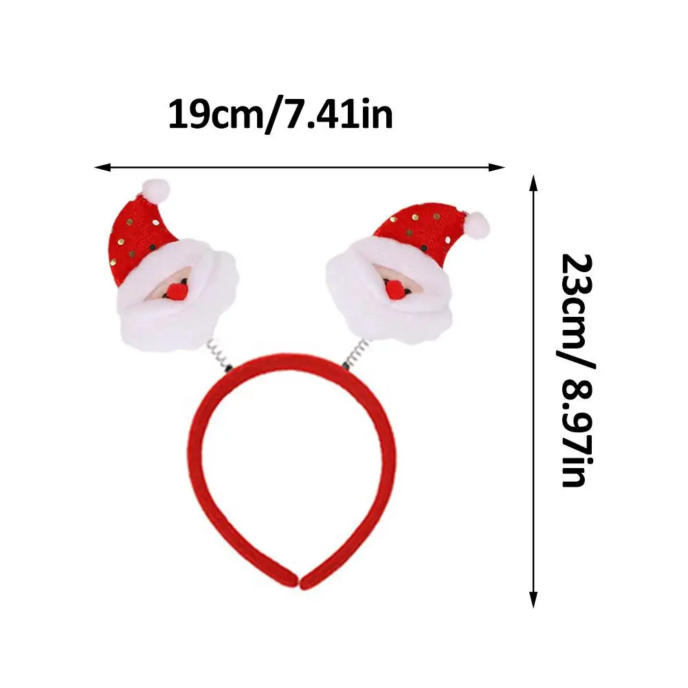 1pc Christmas Headband Decorations Snowman Santa Claus Elk Xmax Tree Hair Accessories Photo Props Party Christmas Decoration