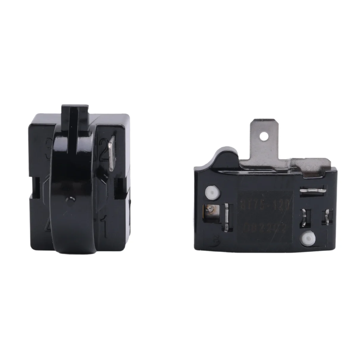 QP2-4.7 PTC Starter Relay 1 Pin Refrigerator Starter Relay and 6750C-0005P Refrigerator Overload Protector image 2