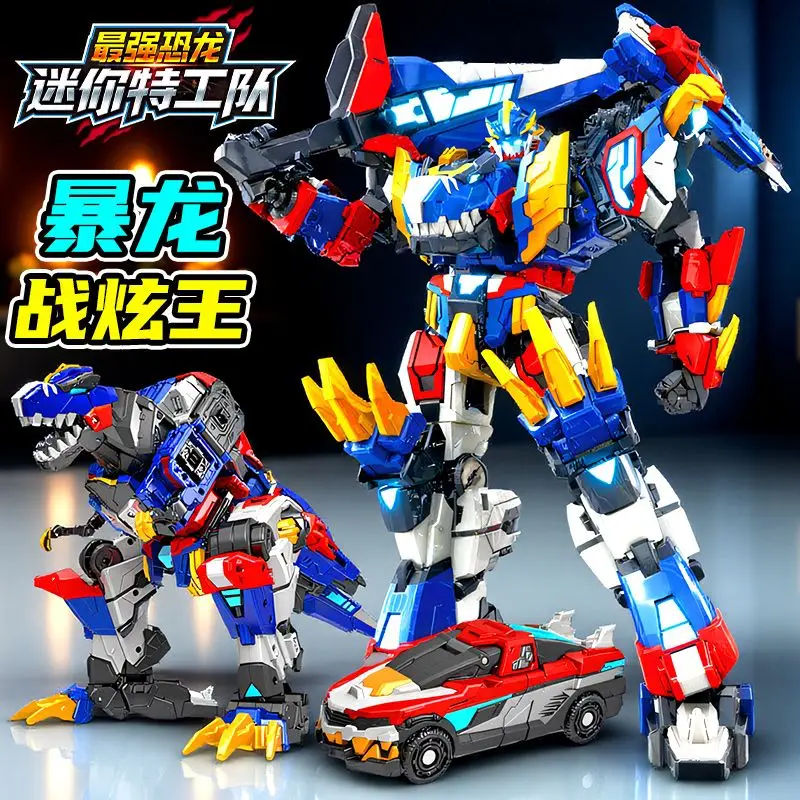 MiniForce Penta X Ranger Transformatie Robot Bot REX KAISER Model Mini Force Vervorming Combiner Action Figure Speelgoed Gift