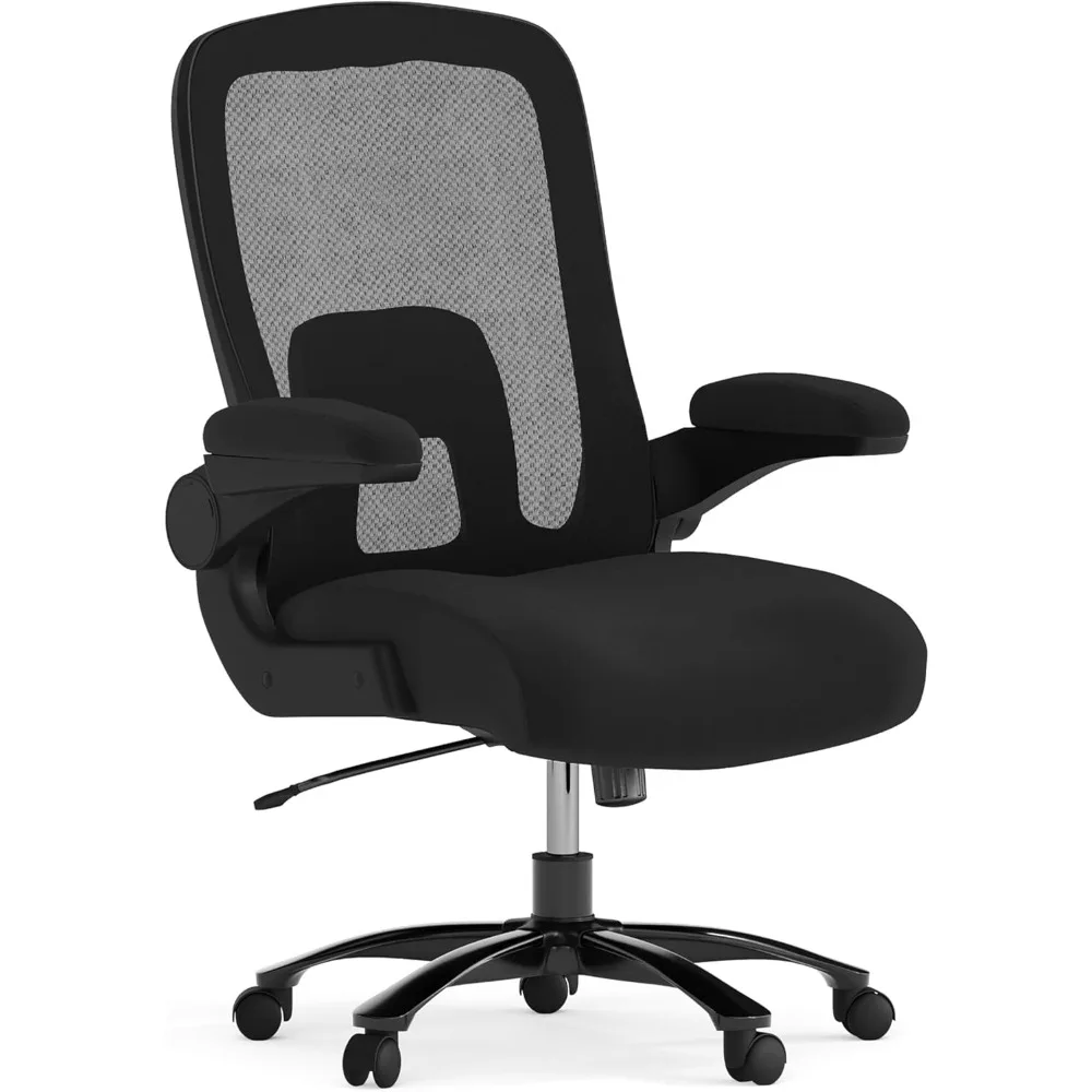 

Big & Tall Swivel Office And Gaming Chair With Lumbar And Back Support, Ergonomic Mesh Office Chair