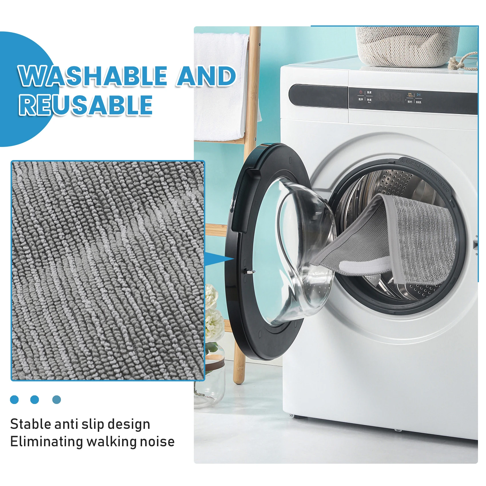 

AA01-8Pack Сменная тканевая накладка для швабры, совместимая с деталями робота-пылесоса Eufy X8 Pro, запасные части для Eufy X8 Pro