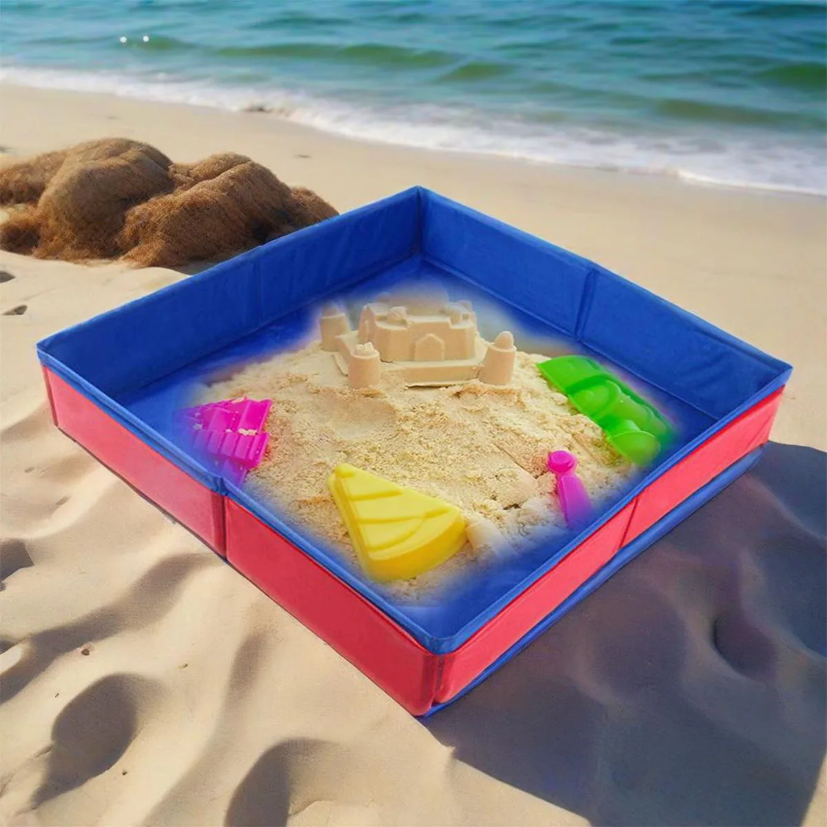 ของเล่นทรายชายหาดฤดูร้อน, ของเล่นทรายสำหรับเด็ก แม่พิมพ์ทรายชายหาด ปราสาททราย กล่องทราย ของเล่นทรายสำหรับเด็กชายและเด็กหญิง ของขวัญ