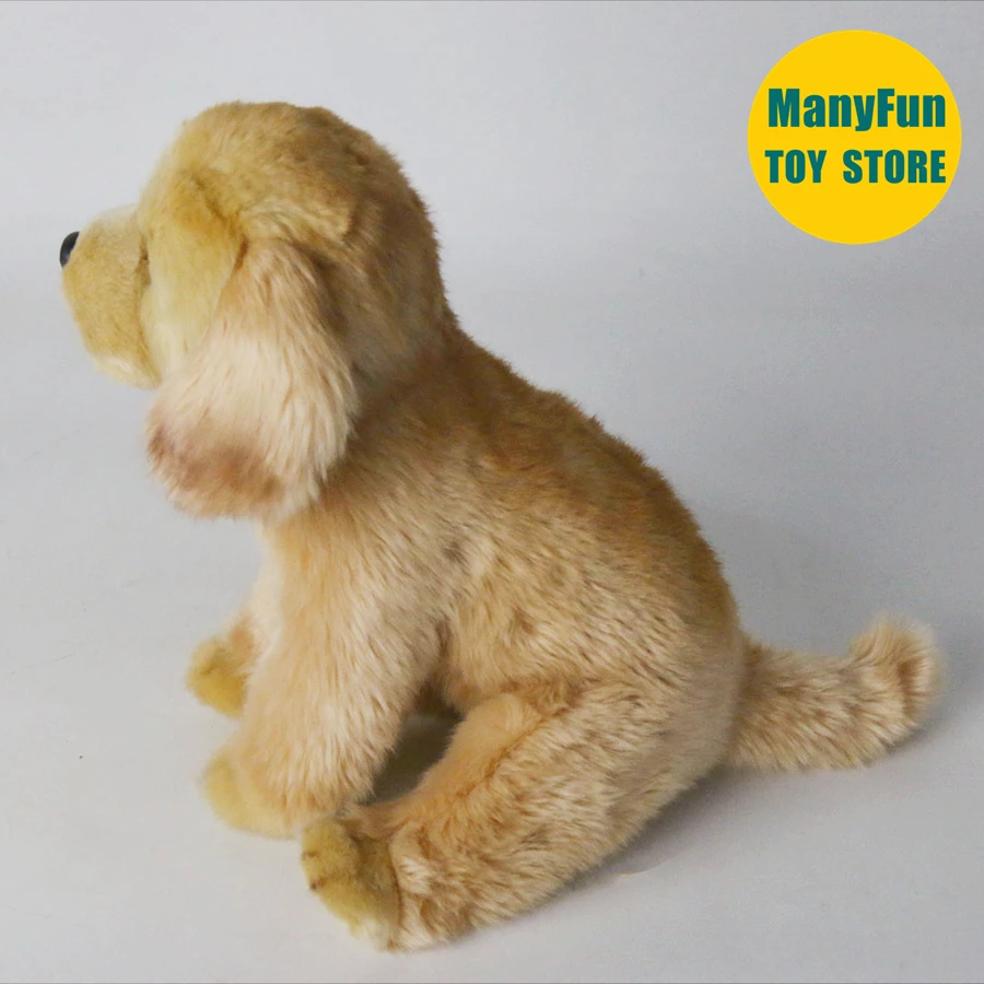 Jouet en peluche réaliste Labrador Retriever-poupée de chien en peluche réaliste, peluche Golden Retriever, poupée de simulation cadeau Kawaii