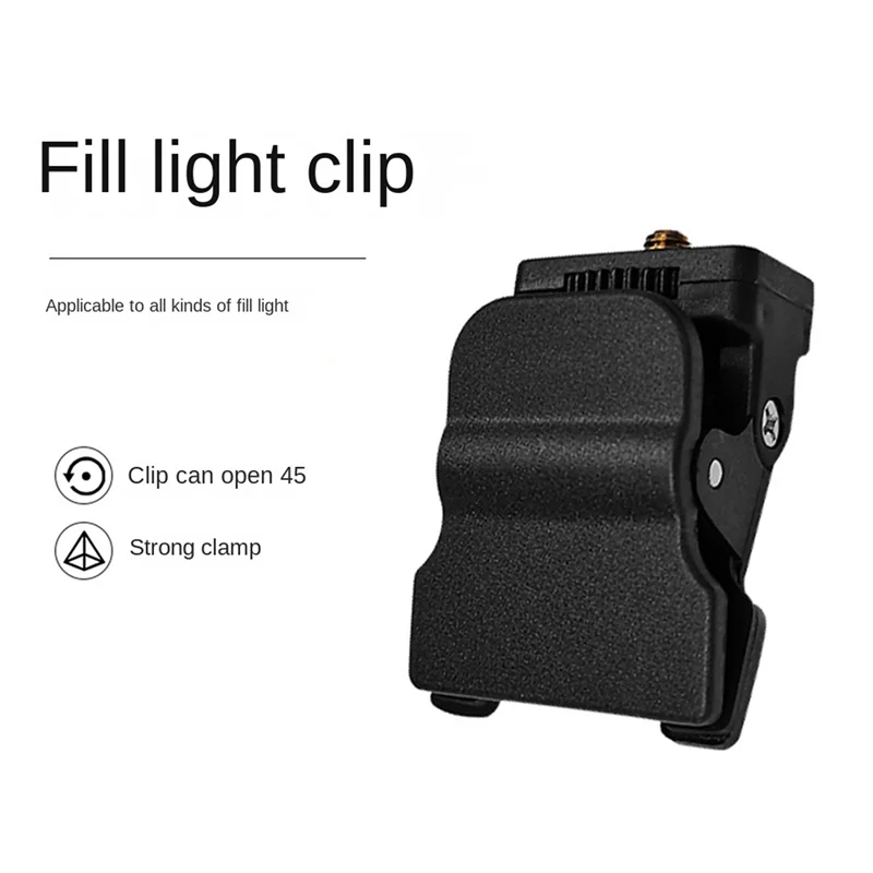 3X Fill Light Clip Camera Flash Holder Mini 1/4 Screw Mount Universal Phone Tripod Tablet Mount Clamp For Photography-BCBW