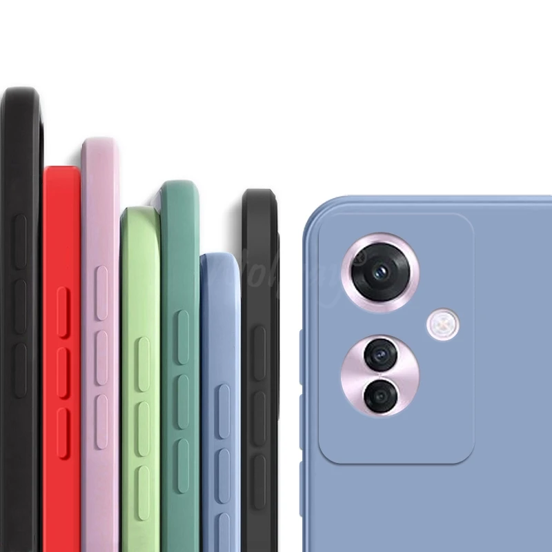 

For OPPO Reno 11 F Case Liquid Silicone Plain Rubber TPU Shockproof Phone Protector Case Reno 11F 11 Case Reno11 F Cover