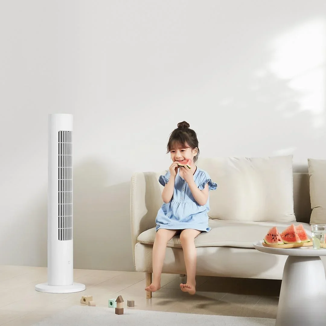 Mijia Smart DC Inverter Tower Fan 2 Energy-Saving 150° Ultra-Wide-angle Ventilation 100 Adjustable Wind Speed Home Summer Fans