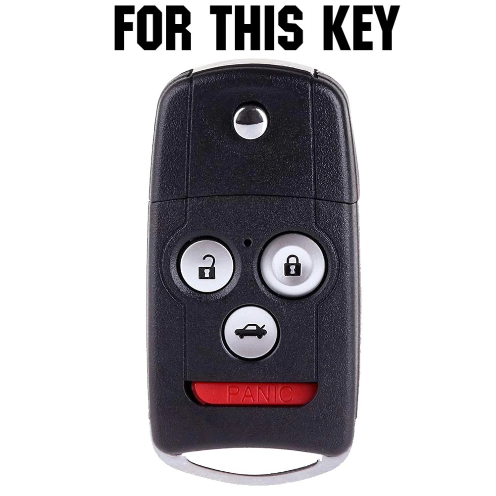 4 Button Silicone Car Remote Control Key Shell Cover Skin Holder Fob Case For Honda Accord Acura ZDX MDX TSX TL Replacement