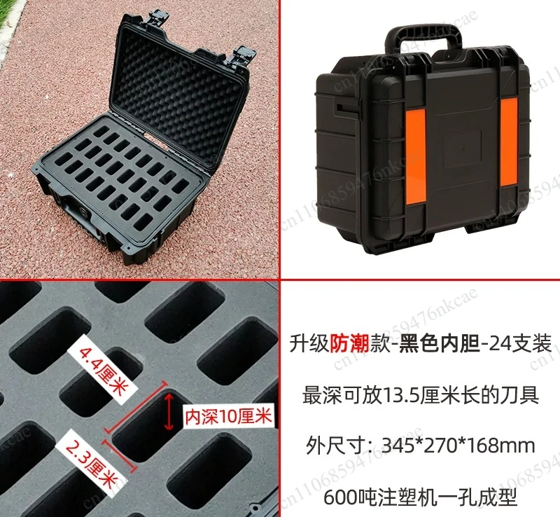 Storage box portable folding 24 36 32 20 slot outdoor toolbox waterproof