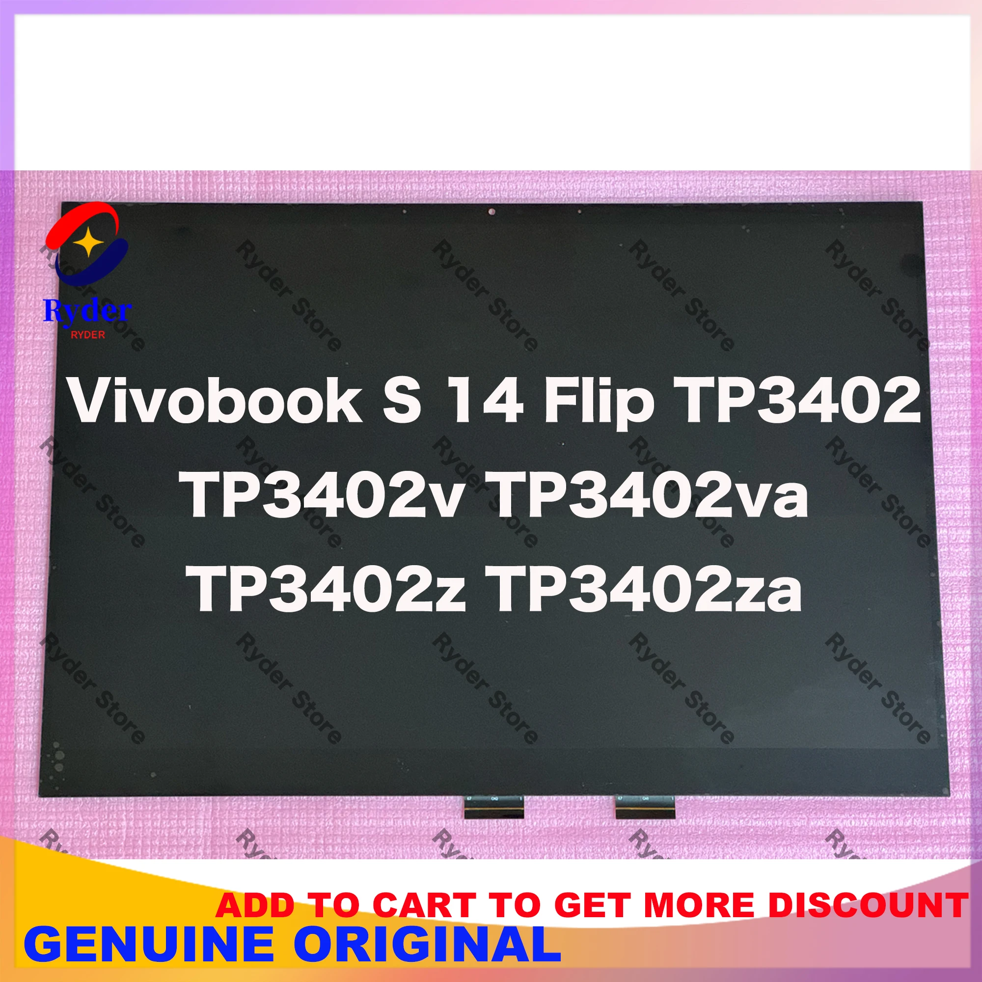 

14 дюймов для ASUS Vivobook S 14 Flip TP3402 TP3402v TP3402va TP3402z TP3402za ЖК-дисплей с цифровым преобразователем сенсорного экрана в сборе 1920X1200
