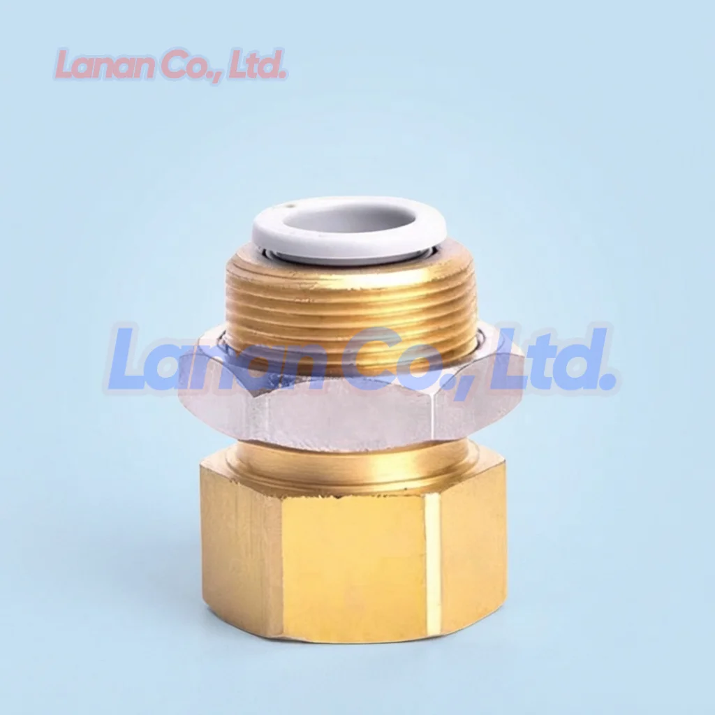Lanan Straight Female Bulkhead Fittings KQ2E KQ2E04 KQ2E06 KQ2E08 KQ2E10 KQ2E12 KQ2E16 M5 01S 02S 03S 04S