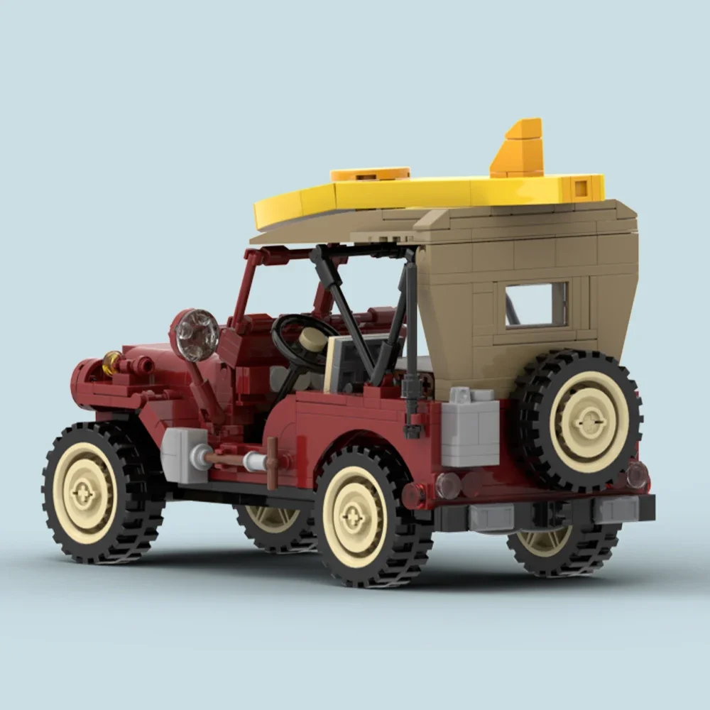 New Toy 628pcs Kids Building Block Toys For Creative Jeep Cars Model Collectible Decorate Kits DIY Toys For Boys Gifts