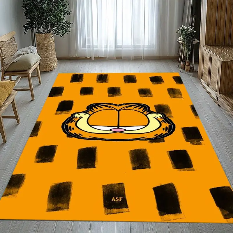 Funny Cartoon G-Garfield Area Rug,Soft Non-Slip Carpet Mat for Living Room Bedroom Kids Playroom,Sofa Floor Rug,Home Decor Gift