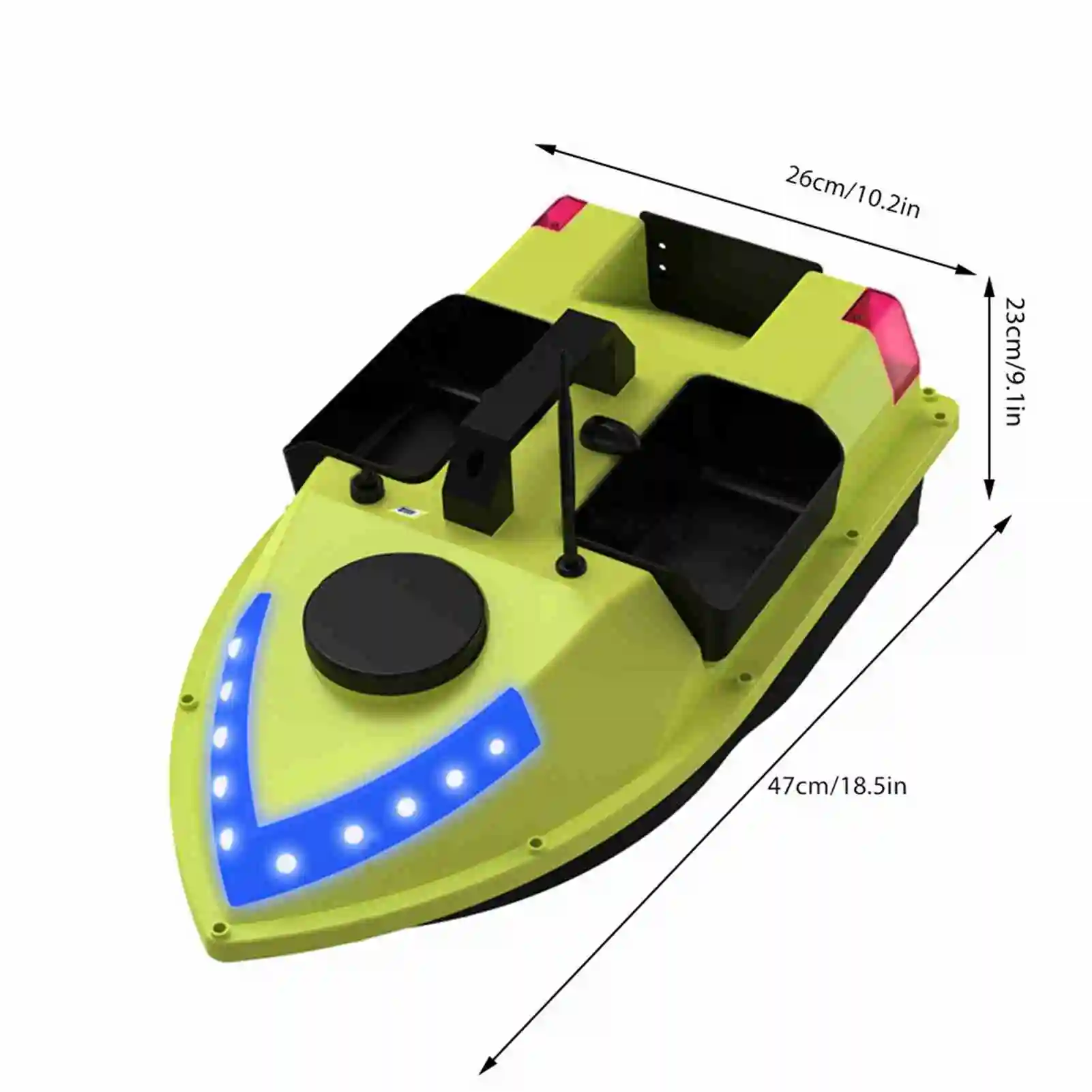 GPS RC Köderboot 500 m kabellose Fernbedienung Angeln Köderboot Angeln Feeder Boot mit 3 Köderbehältern