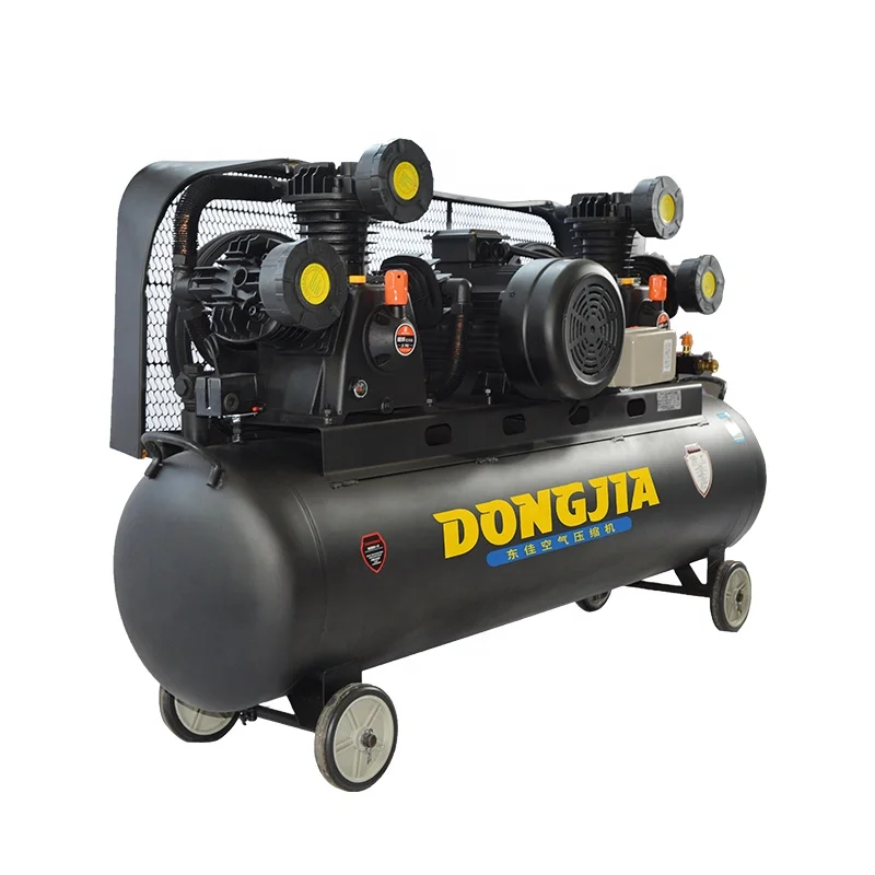 Factory Direct Supply New Product 100% Superior  Quality Portable Piston Style 380V Pneumatic Machinery Belt Driven Air Compress