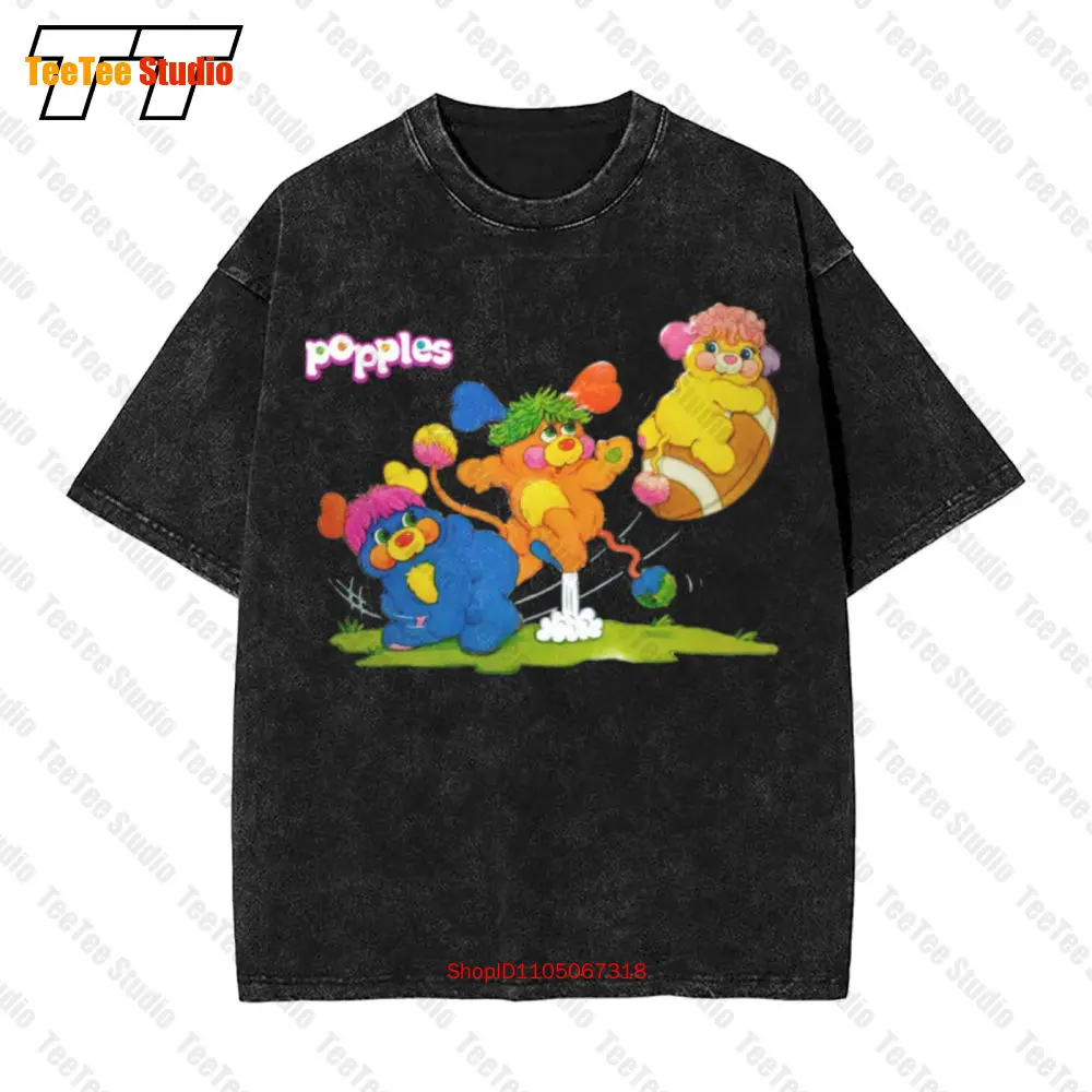 Popples 80S dibujos animados Vintage camiseta extragrande H6SJ