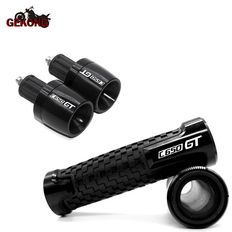 FIT For C650GT 2011-2017 2012 2013 2014 2015 2016 C650 C 650 GT Non-slip Handle Bar Handlebar Grip End Cover Cap Hand Grips