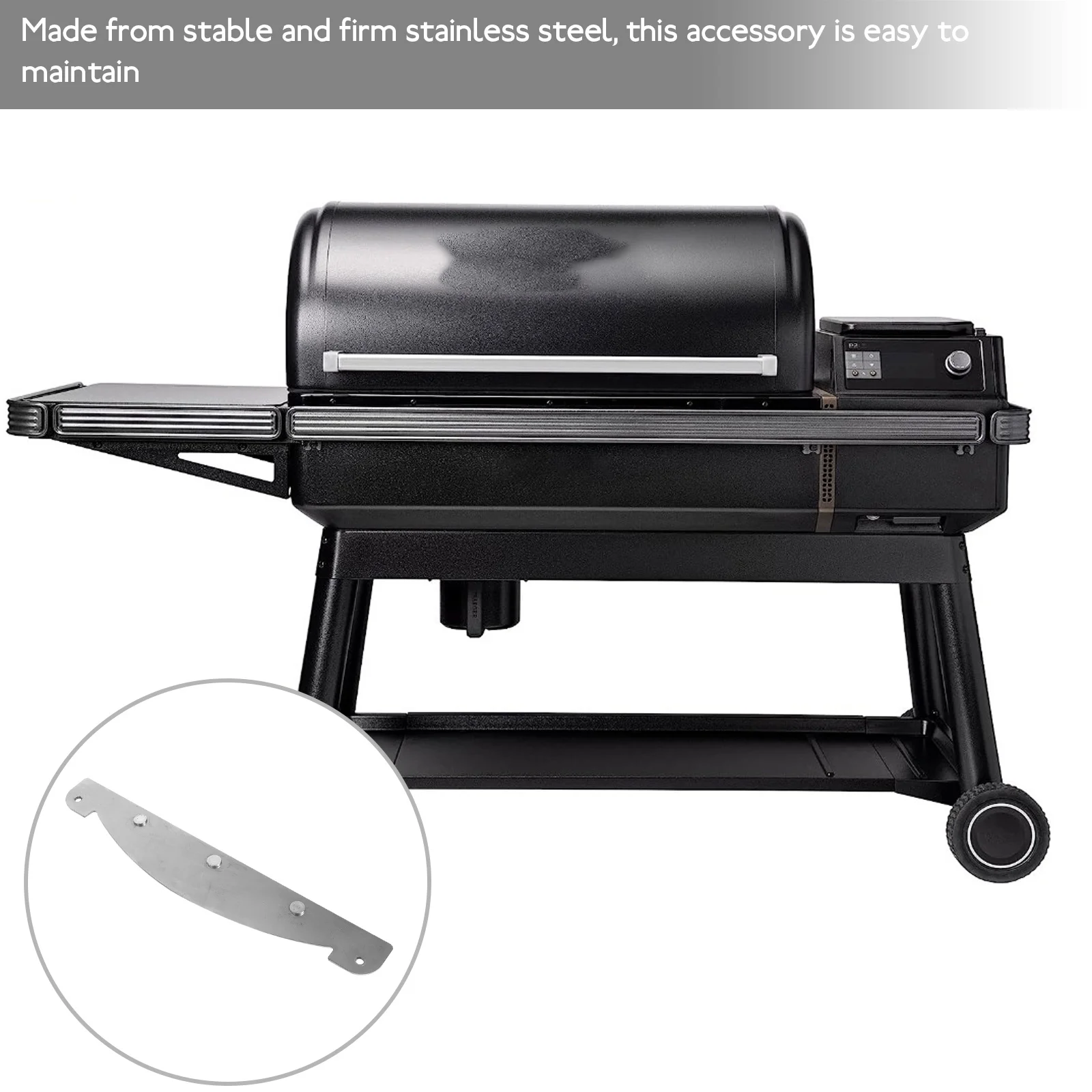 

Universal Thermal Deflector Heat Diffuse Board BBQ Grill Machine Parts Accessories Silver Metal Resistant Durable Conductivity