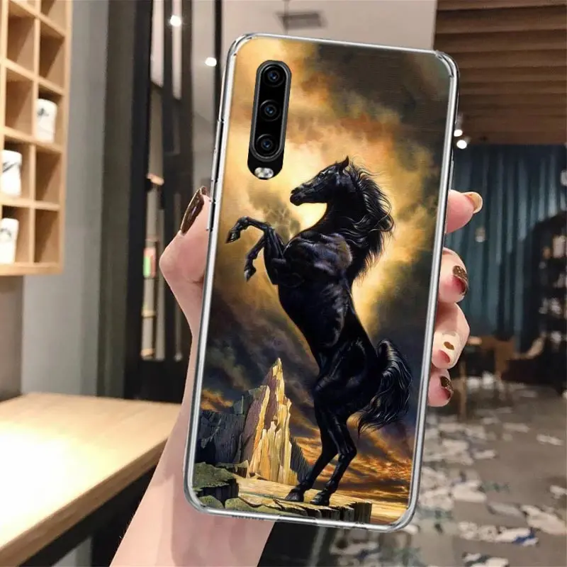 Horse Great Beauty Galloping Soft Phone Case For Huawei P30 P40 P20 P50 P10 Lite Mate 40 30 20 10 Pro Pattern Customized Cover F