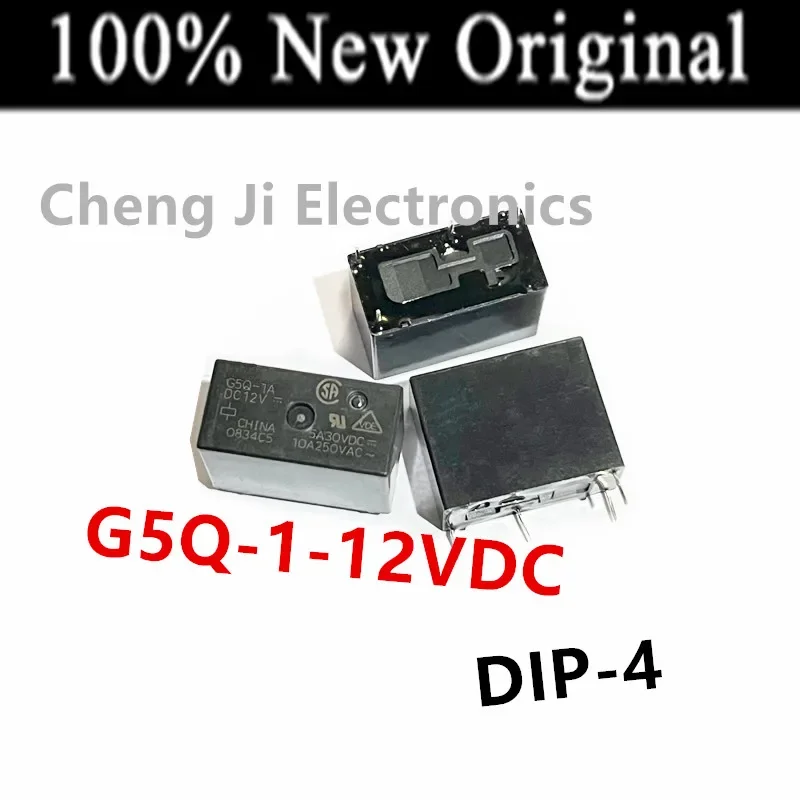 10PCS/Lot   G5Q-1A-5VDC 、G5Q-1A-12VDC 、G5Q-1A-24VDC   DIP-4   New Original Power Relay   G5Q-1A-DC5V、G5Q-1A-DC12V、G5Q-1A-DC24V