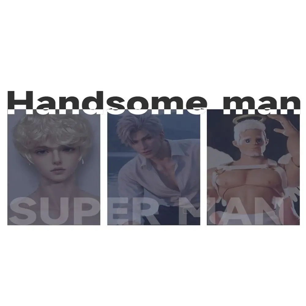 Akcesoria dla lalek Głowa chłopca 35 cm Biała skóra Męskie ciało 13,78 cala Lalki męskie 1/6 BJD Męskie ciało dla dzieci Prezenty urodzinowe