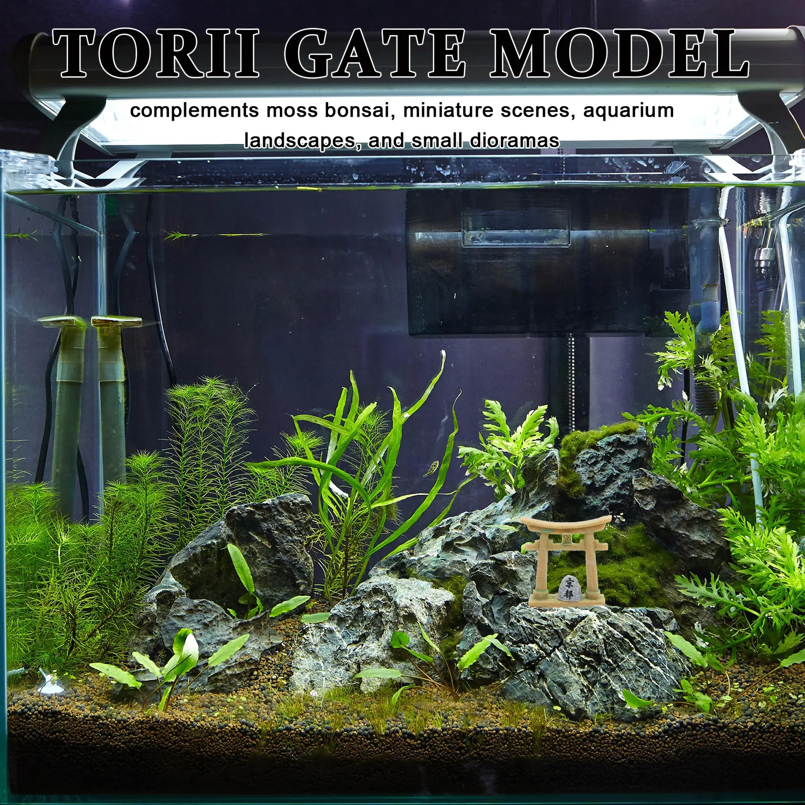 ประตูโทริอิญี่ปุ่น หินคิโยโตะ - Aquarium Fish Japanese บทวิจารณ์และราคา