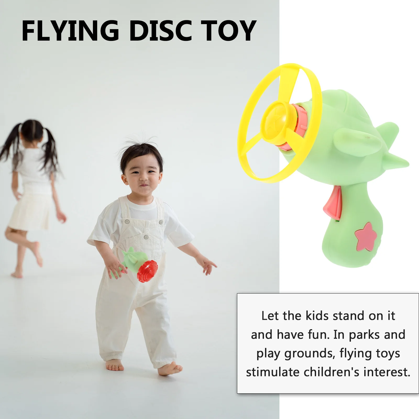1 satz 1 Set Fisch Form Fliegende Untertasse Cartoon Design Launcher Kinder Spielen Im Freien Kunststoff Disc Für Kinder Übung Hände