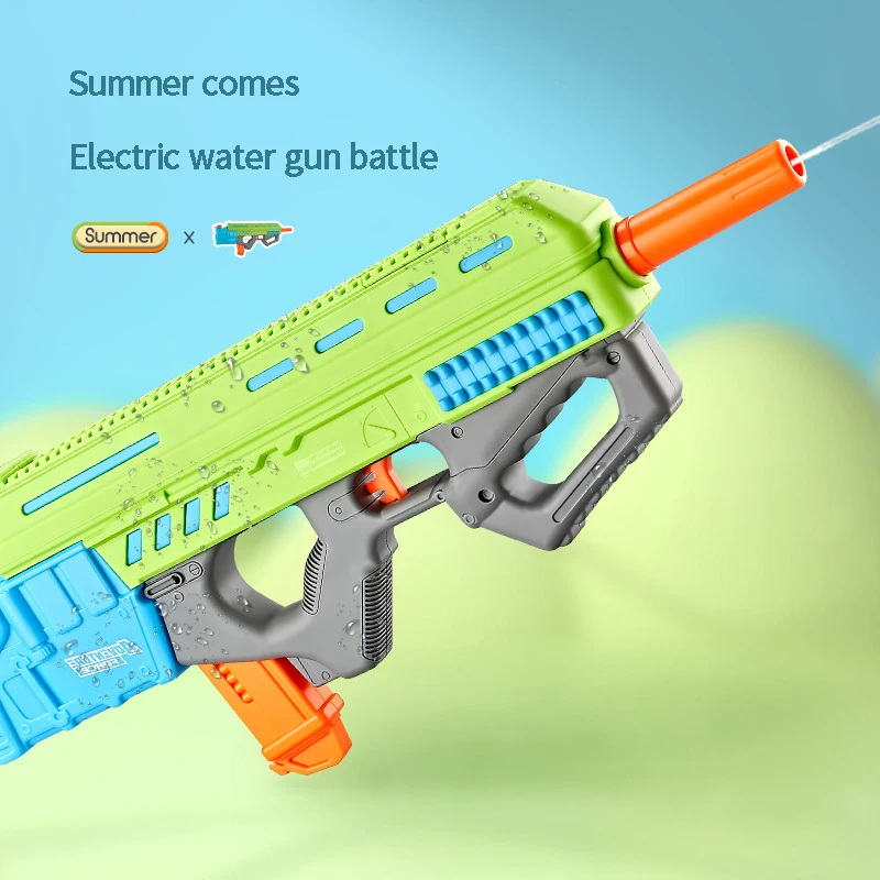 Automatic Burst Water Gun Children's Electric Water Gun Toys Large-Capacity Spray Water Toy Beach Swimming Pool Water Gun Toys