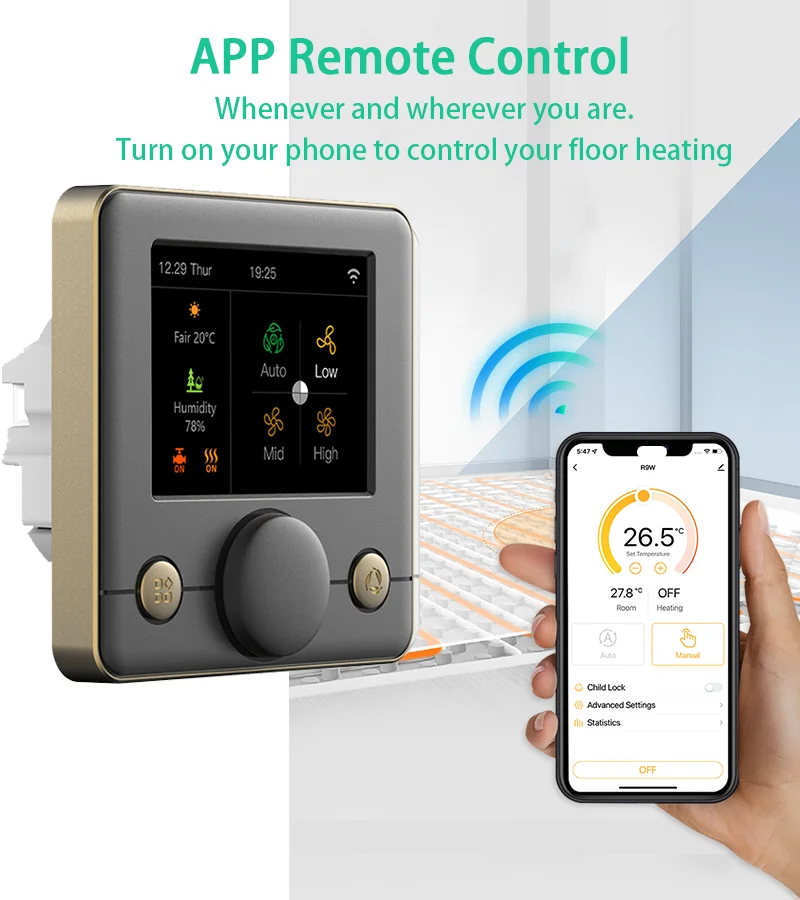 Smart Tuya WiFi Thermostat Humidity Sensor Temperature Controller Water Electric Floor Heating Gas Boiler Alexa Google Yandex