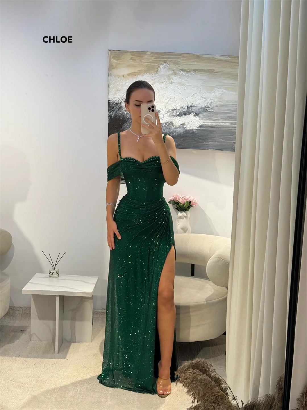 

Mermaid Prom Dresses 2025 Luxury Women's Elegant Party Dress Woman 2025 Custom Made Off-shoulder Sleeveless Ball Gown Dress Long
