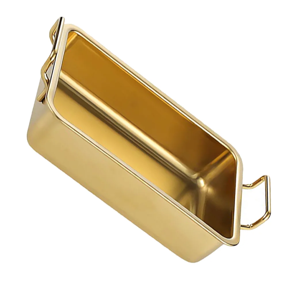 

1Pcs Stainless Steel Square Tray Handles Design Multipurpose Food Serving Tray for Home Kitchen Camping Hiking Bbq