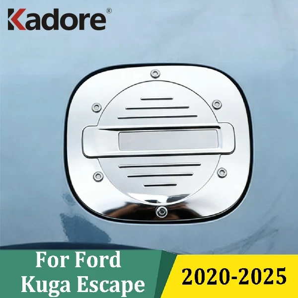 Für Ford Kuga Escape 2020 2021 2022 2023 2024 2025 Öl-Kraftstofftankdeckel Gasabdeckung Zierleiste Außen-Autoaufkleber Styling-Zubehör