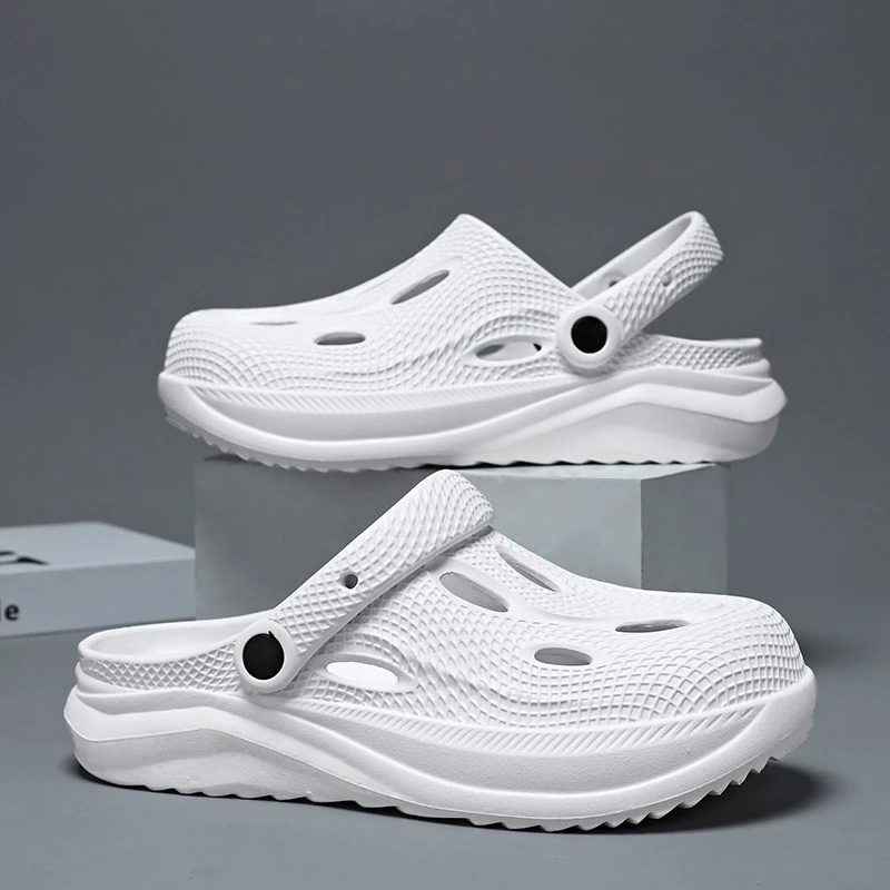 

Men's Summer Clogs Outdoor Closed Toe Slippers Thick Sole 2-in-1 Sports Casual Non-Slip Wear-Resistant Beach Sandals