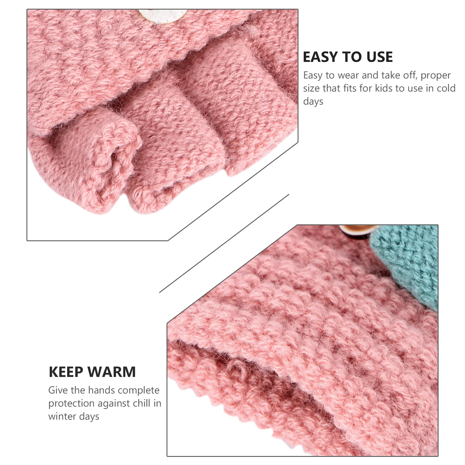 

1Pair Cartoon Puppy Gloves Winter Warm Cold Protection Mittens Durable Comfortable Practical Students Gloves