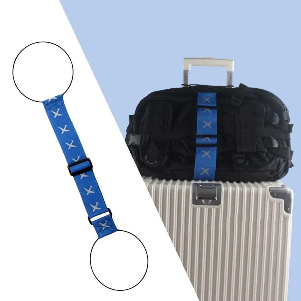 1/2 قطعة الأمتعة تنوعا حزام مطاط المحمولة قابل للتعديل الأمتعة موصل الأشرطة حقيبة سفر حزام ثابت