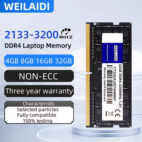 DDR4 RAM for Laptop 4GB 8GB 16GB 32GB PC4-2133 2400 2666 3200MHz SODIMM 1.2V 260PIN Non-ECC Unbuffered Notebook Memory Upgrade