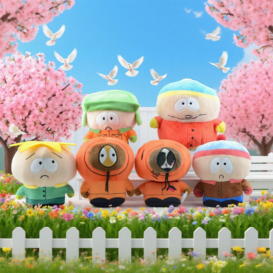 

Новые плюшевые игрушки South North Parks, мультяшная плюшевая кукла Stan Kyle Kenny Cartman, плюшевая подушка Peluche, игрушки, подарок на день рождения для детей